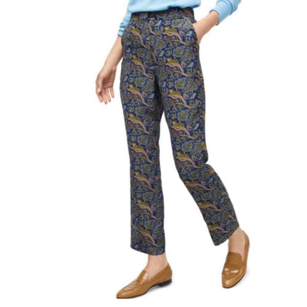 J. Crew Multicolor Patterned Trousers